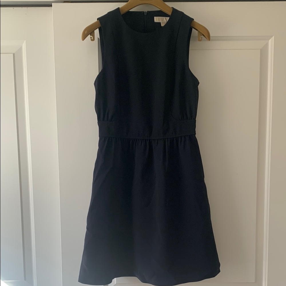 Sleeveless Navy Dress